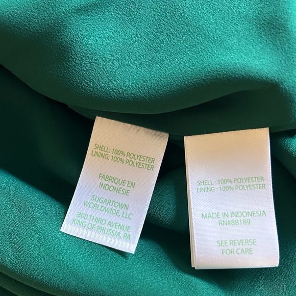 Lilly pulitzer Nadia satin cami / blouse top  in EVERGREEN green size 6 NWT - Picture 9 of 14